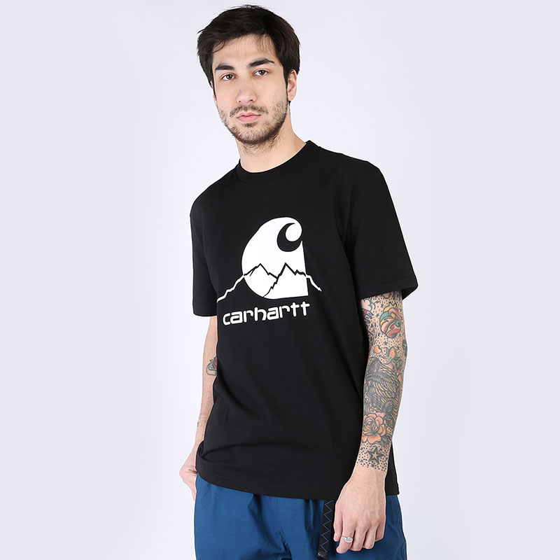 Мужская футболка Carhartt WIP S/S Outdoor C T-Shirt (I027751-blk/wht)  - цена, описание, фото 1